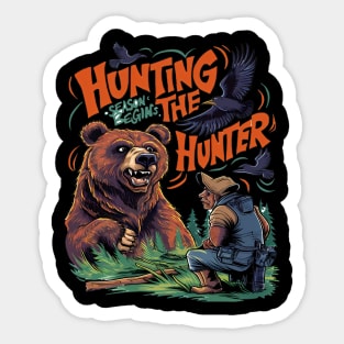 The Hunters Humble Encounter Hunting Funny Sticker